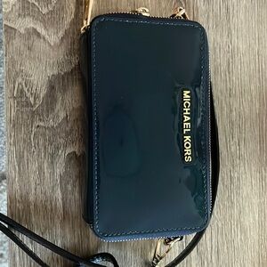 Michael Kors small blue crossbody